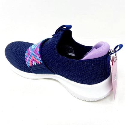 Skechers Girls Ultra Flex Friendship Fun Navy Kids Size 11.5 Sneakers