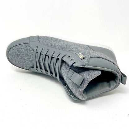 Clae Russell Charcoal Grey Wool Mens Casual Sneakers