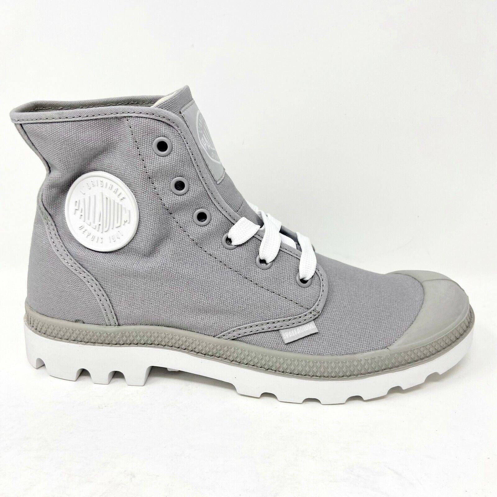 Palladium Blanc Hi Vapor White Gray Mens Size 8 Combat Boots 72886 051