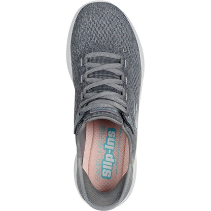 Women's Wide Fit Skechers 150012 Slip-ins Skech Lite Pro Natural Trainers