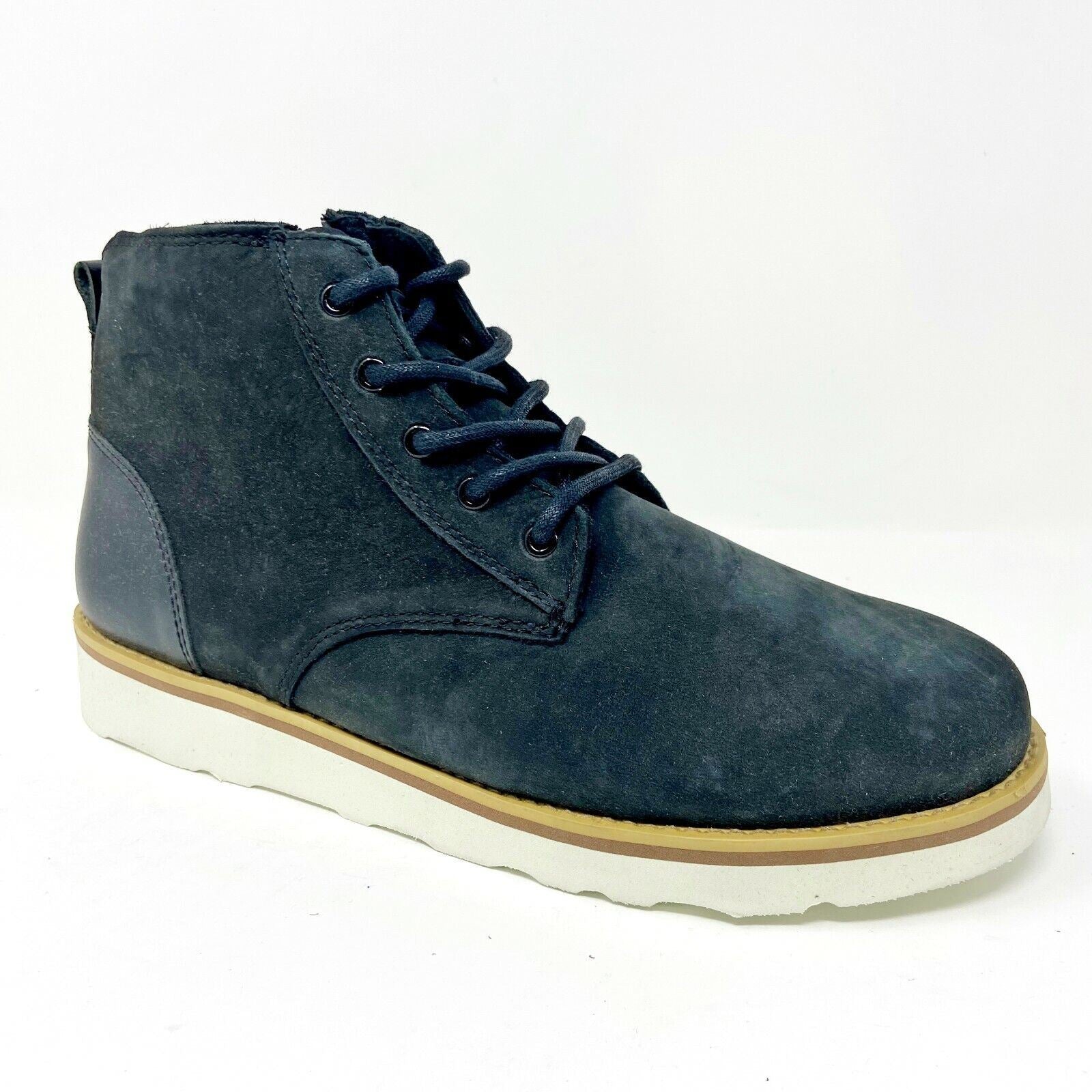 Clae Jackson Black Nubuck Vibram Mens Premium Mid Casual Sneakers