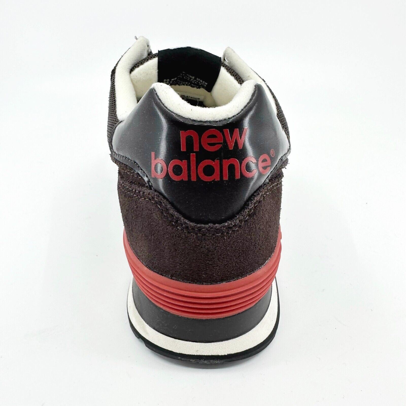 New Balance 574 Classics Brown Red Suede Mens Retro Sneakers ML574CCR