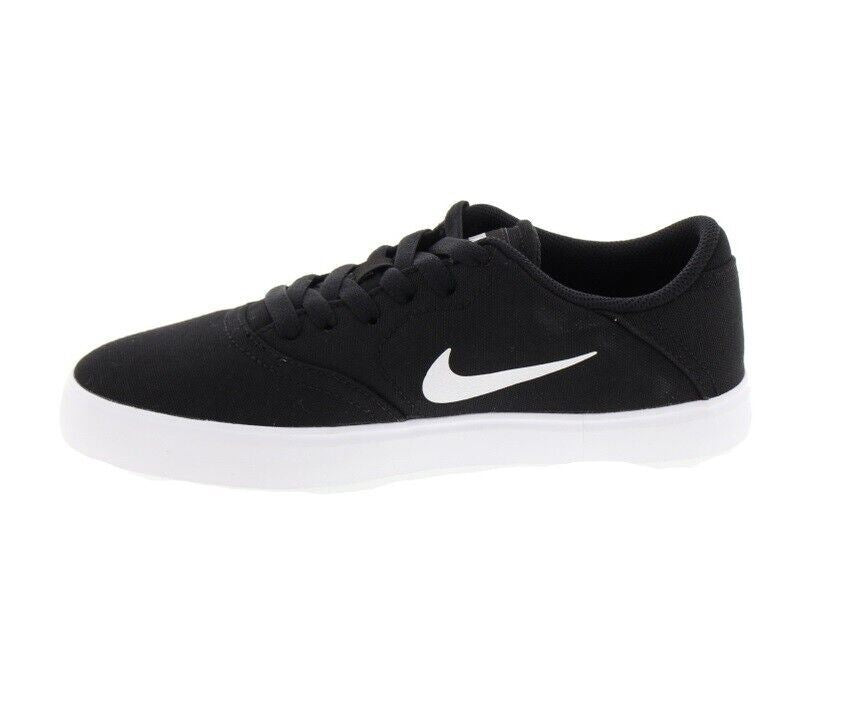 Nike SB Check Canvas GS Black White Grade School Kids Sneakers 905373 003