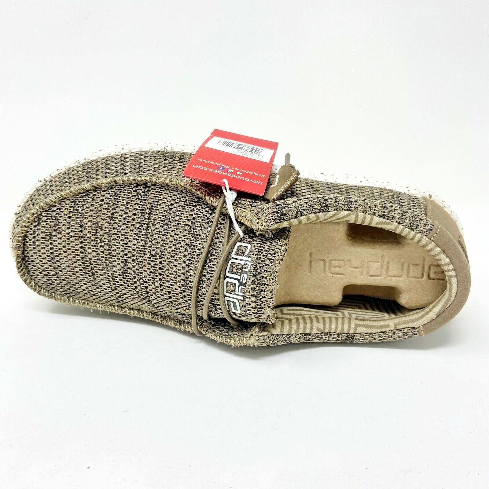 Hey Dude Mens Wally Sox Brown Slip On Comfort Casual Shoes