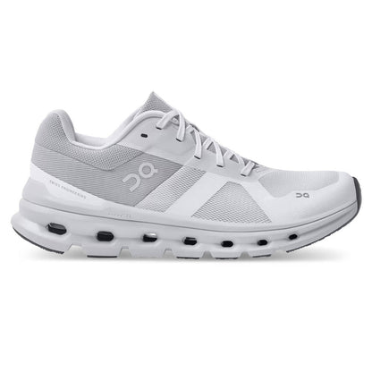 Women's Wide Fit On Cloudrunner Training Shoes - White/Frost