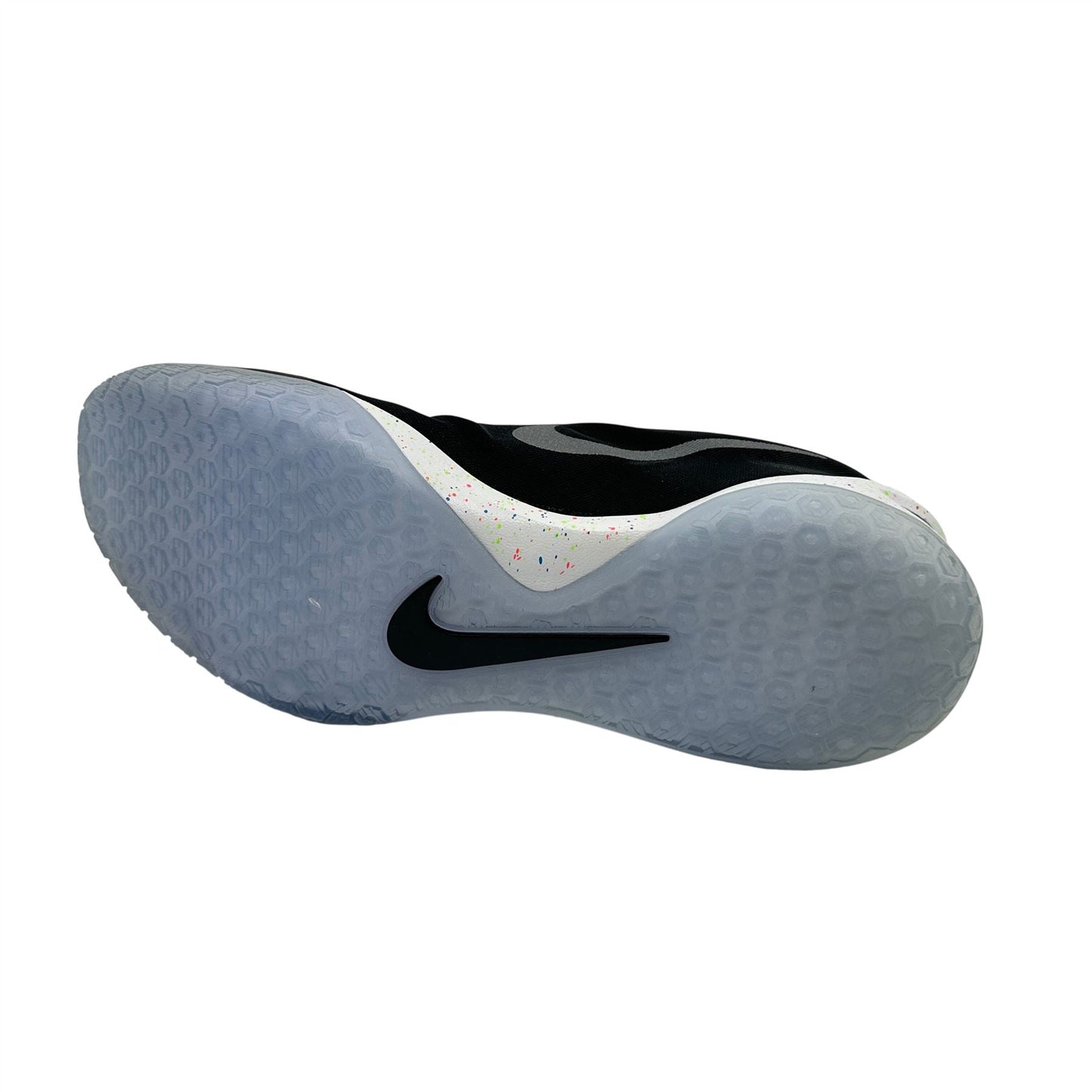 Nike Hyperchase Premium Black Metallic Silver White Mens Size 13 Sneaker