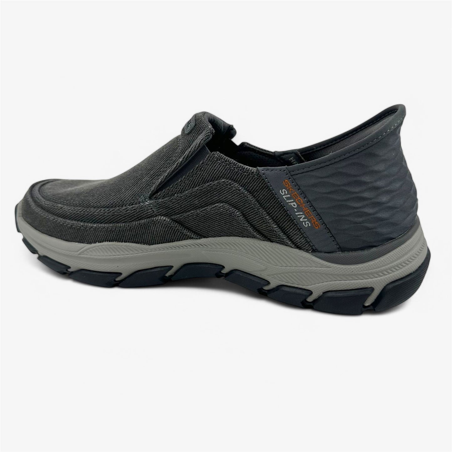 Skechers Respected Holmgren Charcoal Mens Athletic Goodyear Outsole Sneaker