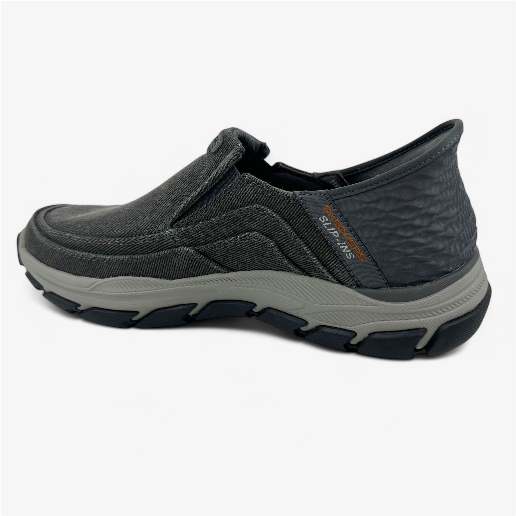 Skechers Respected Holmgren Charcoal Mens Athletic Goodyear Outsole Sneaker