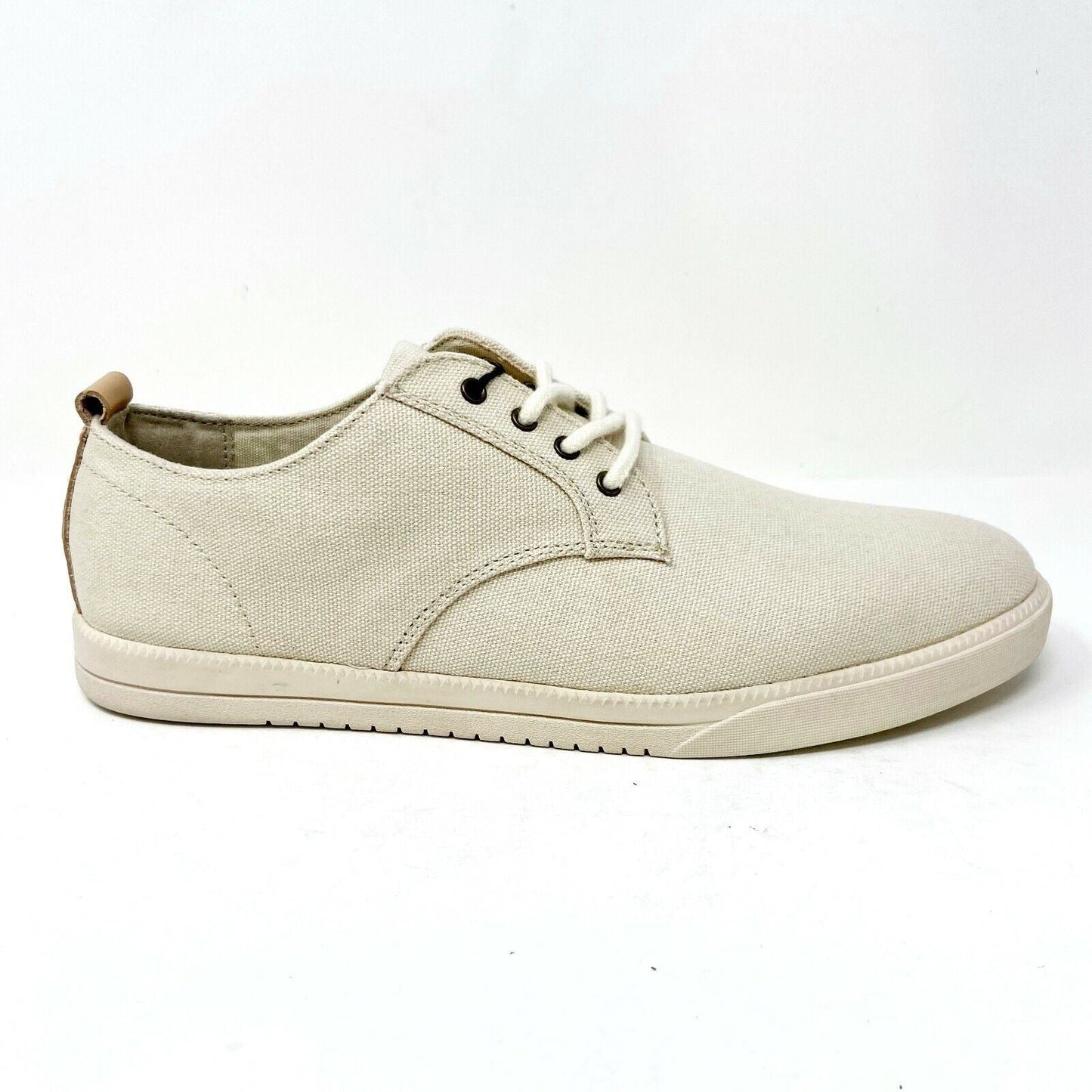 Clae Ellington Textile Natural Canvas Mens Size 7 Premium Sneakers