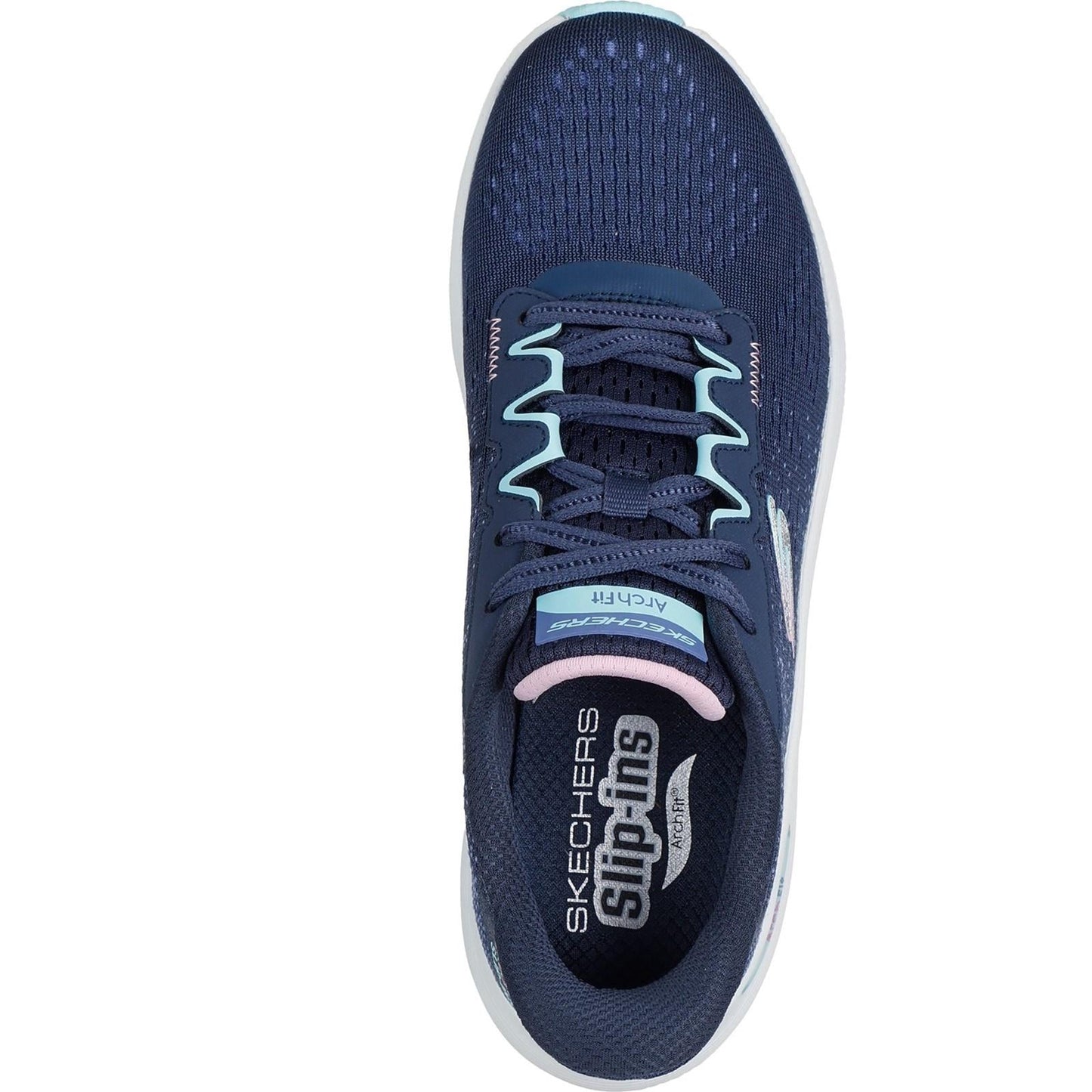 Women's Wide Fit Skechers 150333 Slip-ins Arch Fit 2.0 Fresh Space Trainers