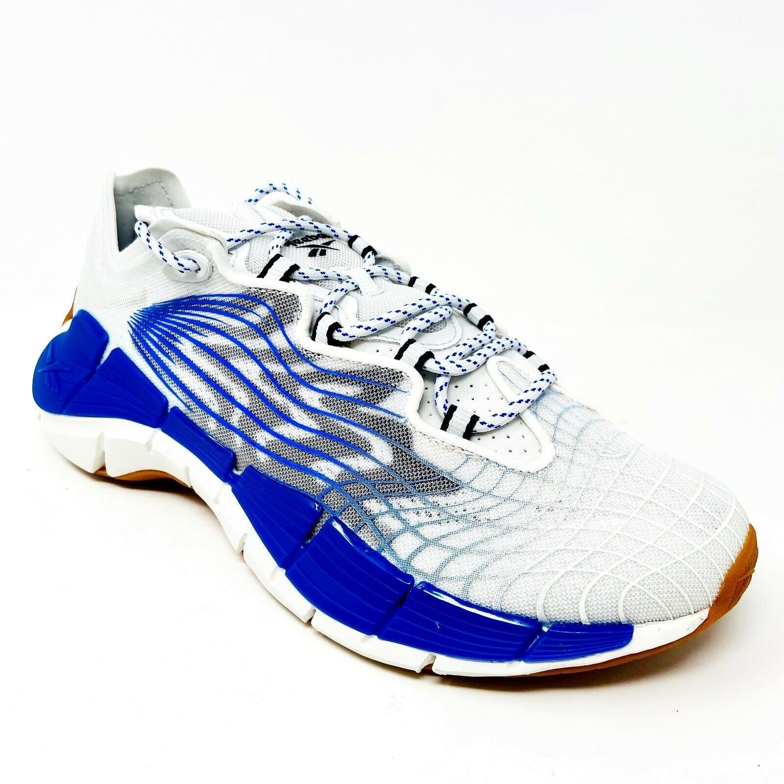 Reebok Zig Kinetica II Morning Fog White Blue Womens Running Shoes FX3019