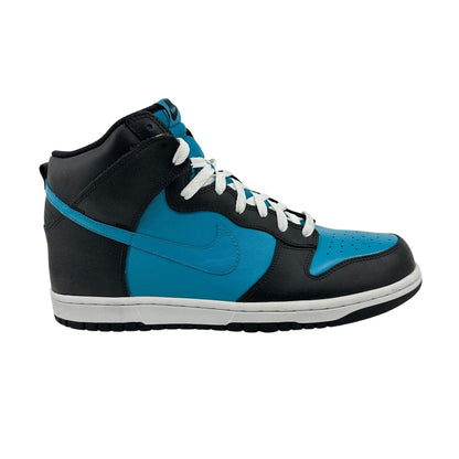 Nike Dunk High Black Glass Blue White Mens Athletic Sneaker