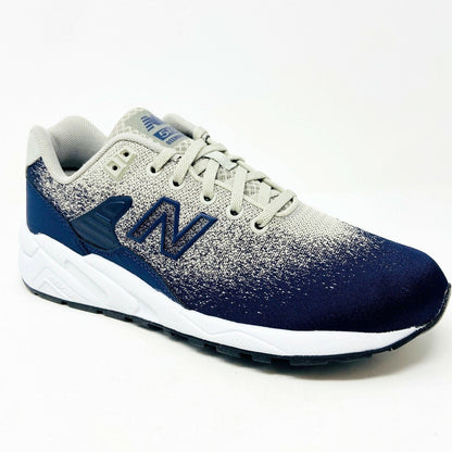 New Balance 580 Jacquard RevLite Gray Navy Mens Retro Classic Sneakers MRT580JV