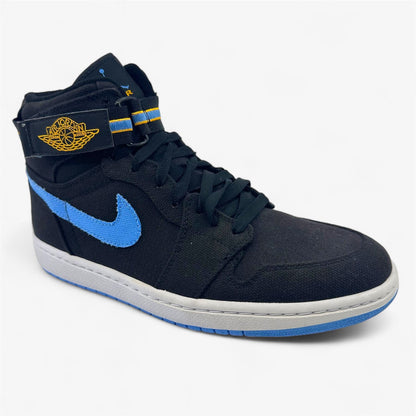 Jordan Air Jordan 1 High Strap Black University Blue White Mens Sneaker