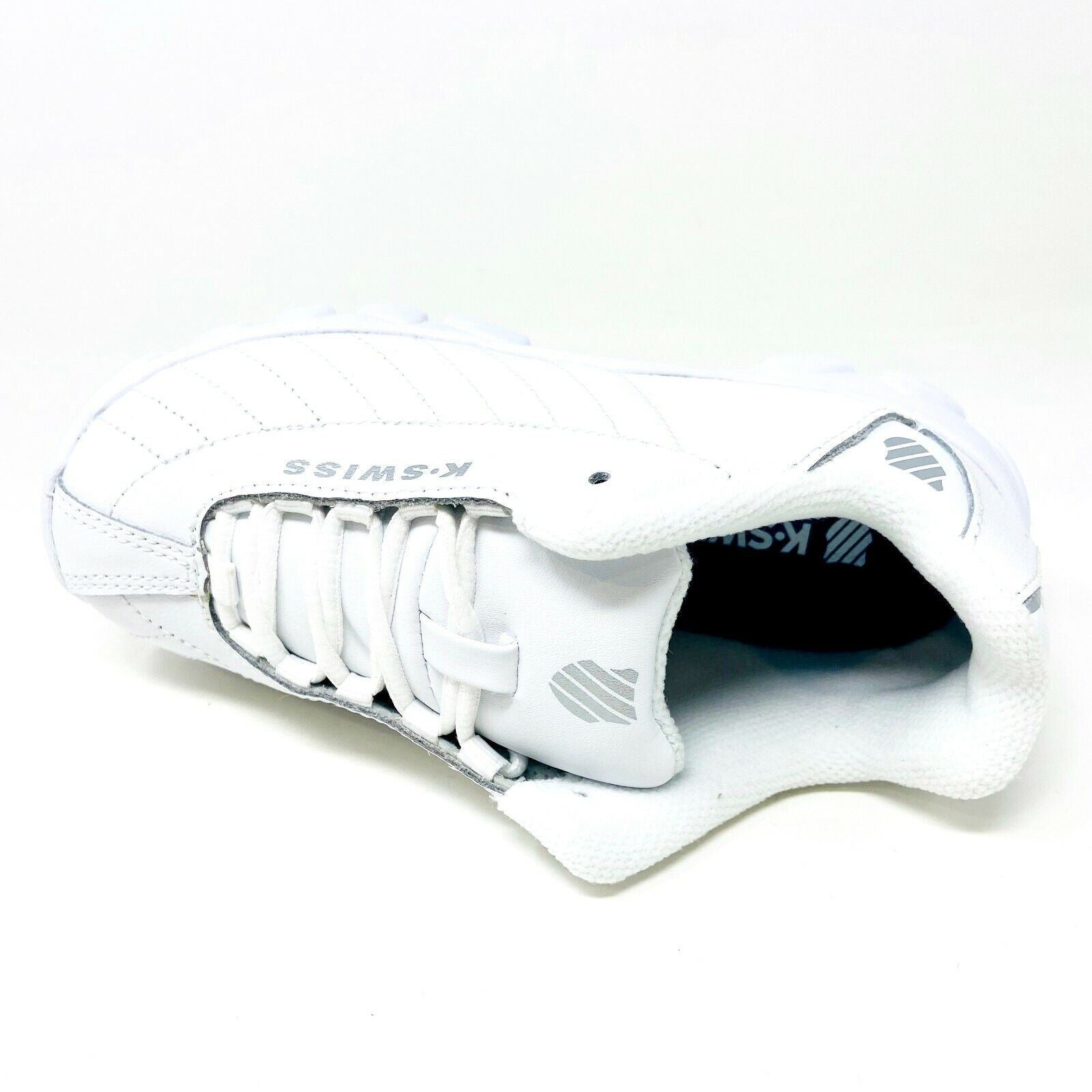 K-Swiss ST329 White Silver Kids Casual Sneakers 56408 155
