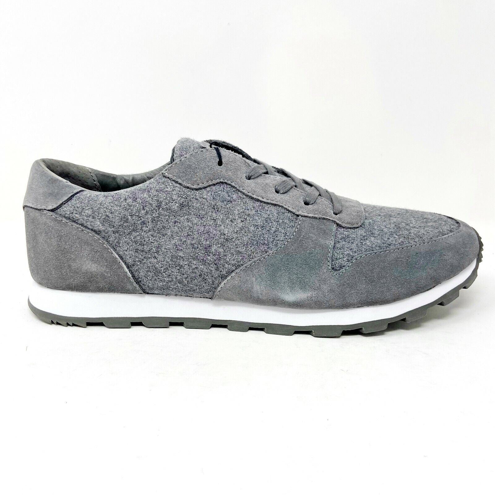 Clae Hayward Charcoal Wool Mens Premium Casual Sneakers