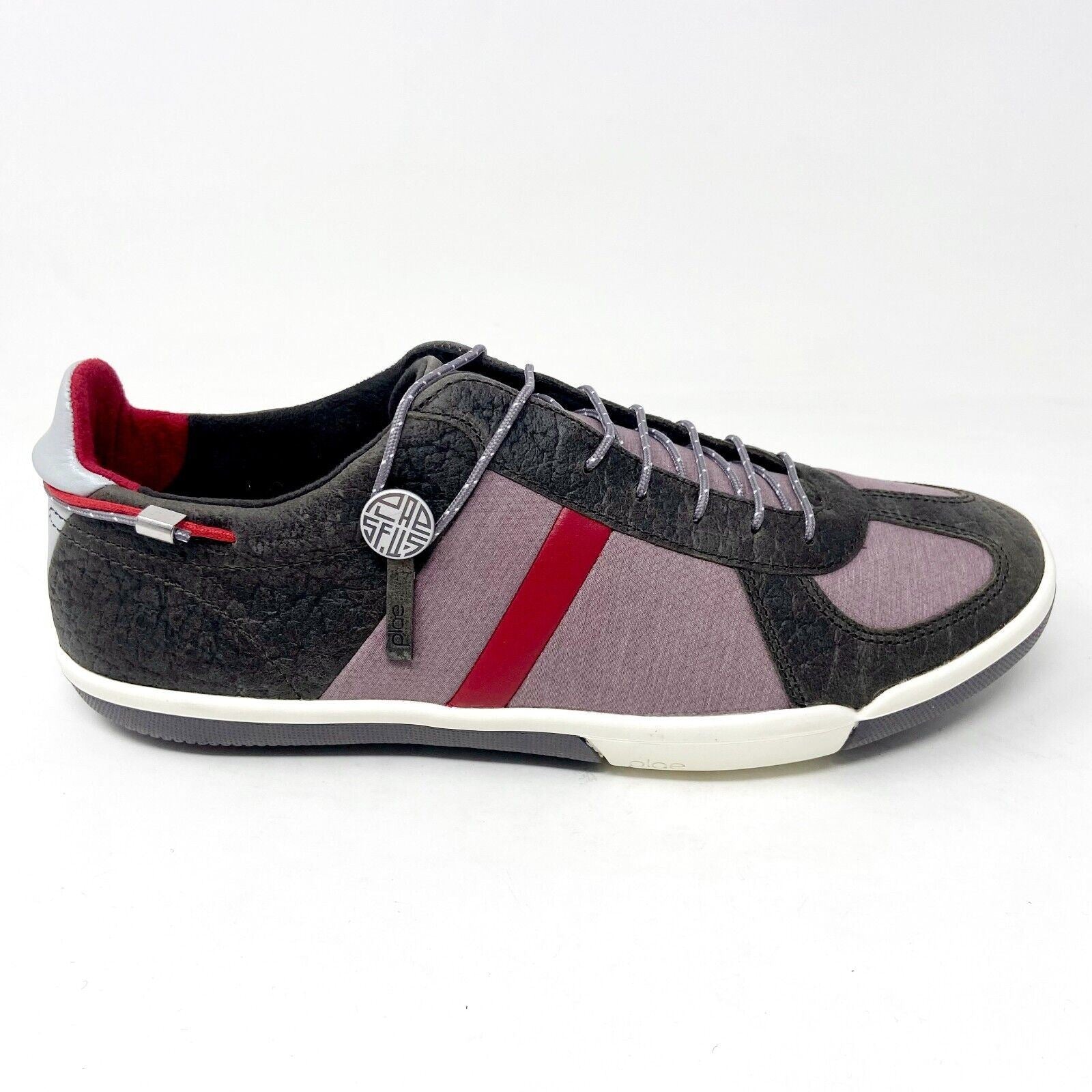Plae Butler Ember Red Brown Mens Casual Leather Sneakers 550010 009