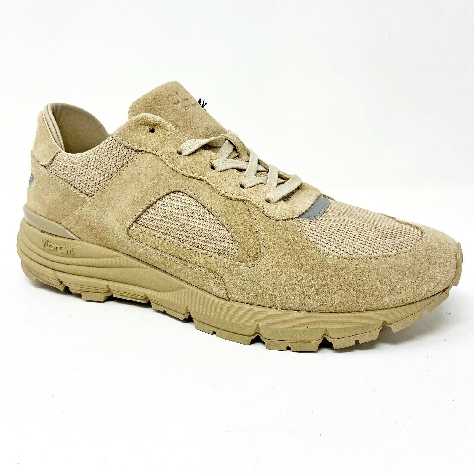 Clae Edwin Vanilla Suede Vibram Mens Trainers Casual Sneakers