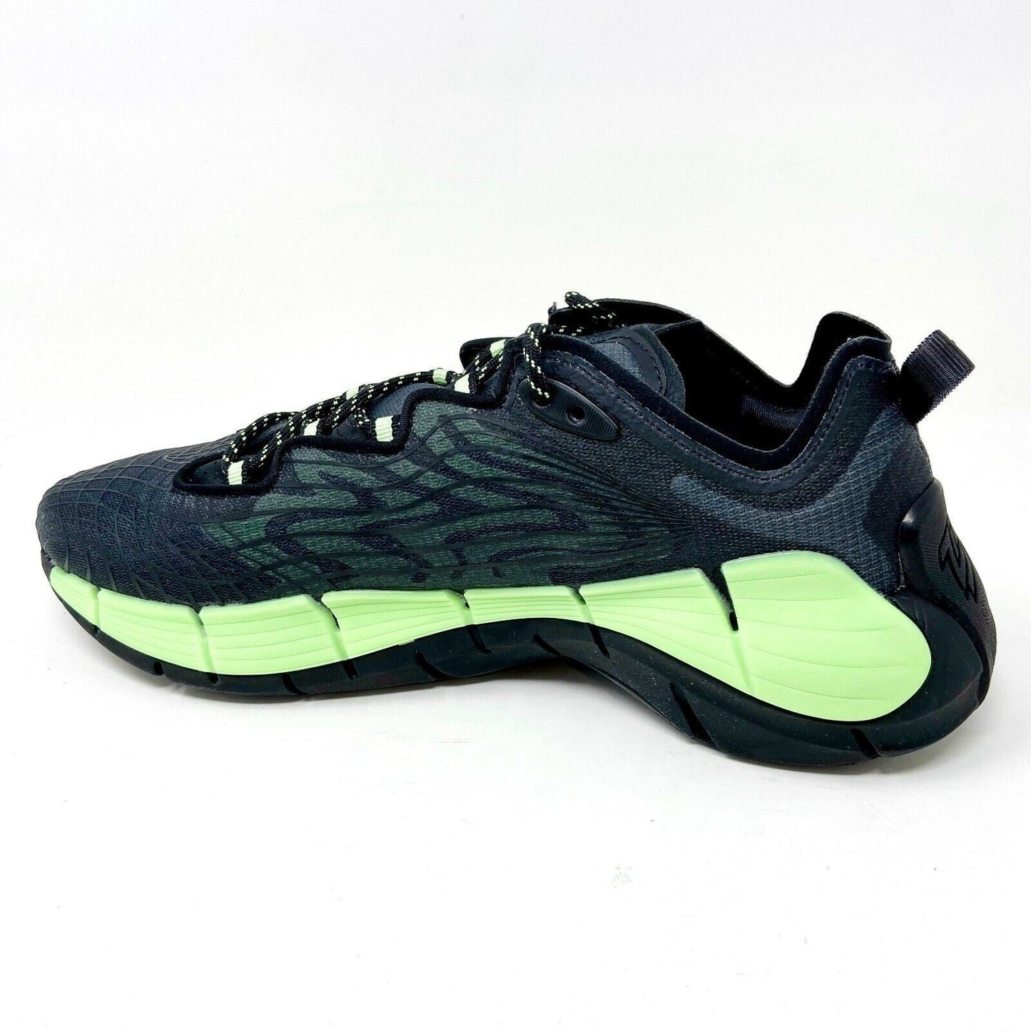 Reebok Zig Kinetica II Black Neon Mint Green Mens Running Shoes G58281