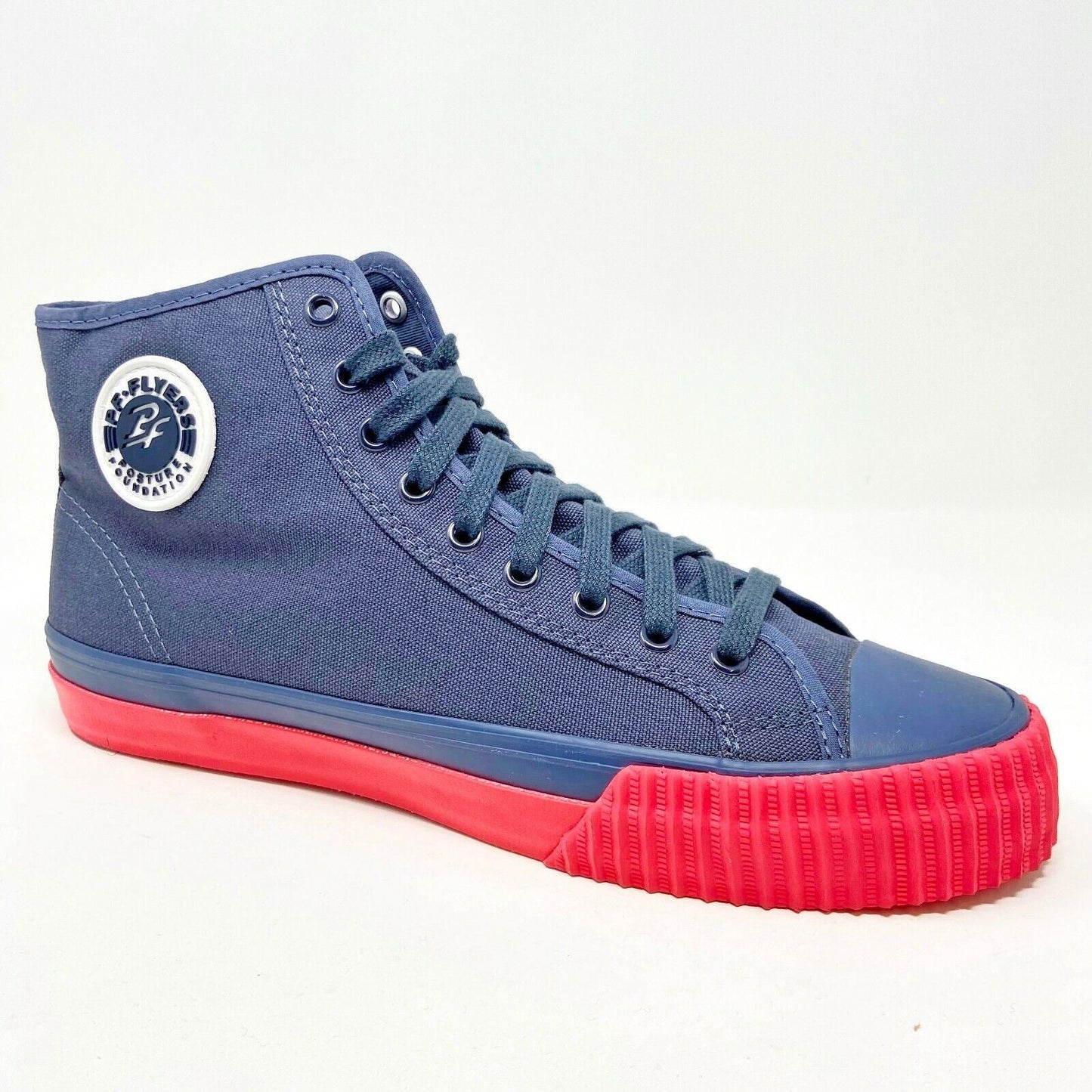 PF Flyer Center Hi Navy Pink Womens Retro Casual Shoes PM12OH1U