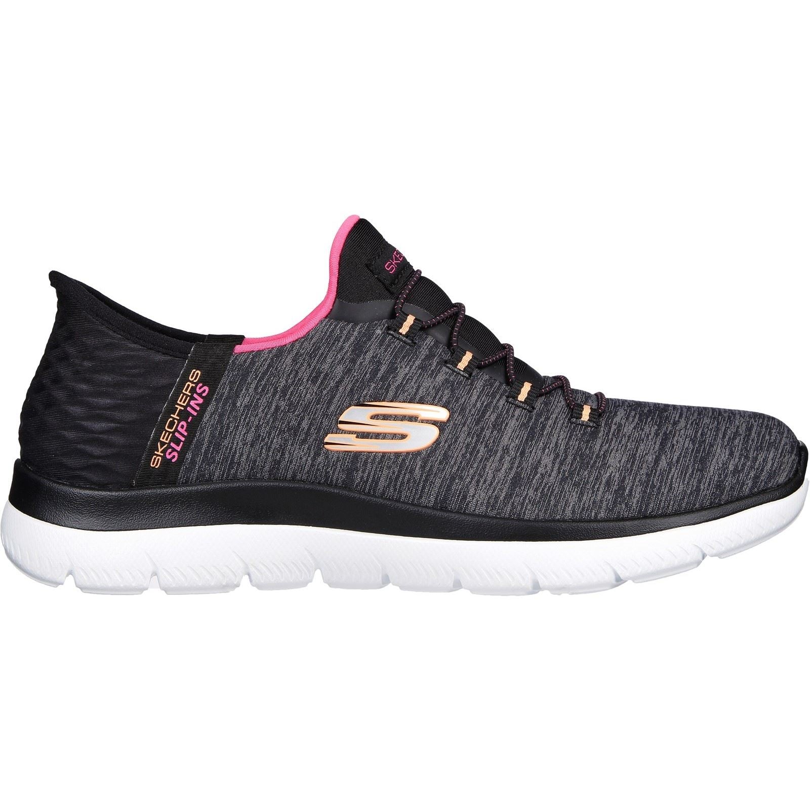 Women's Wide Fit Skechers 149937W Summits Dazzling Haze Vegan Trainers