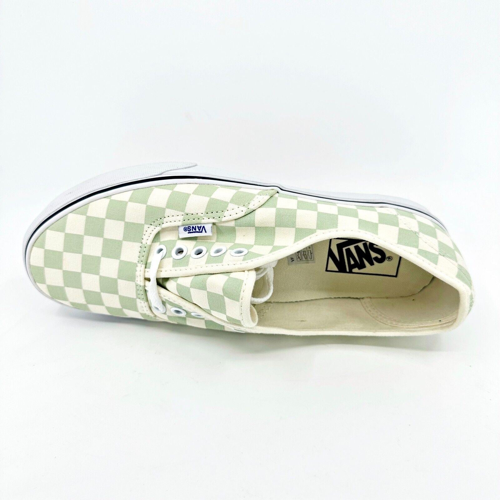 Vans Authentic (Checkerboard) Ambrosia Green White Womens Casual Shoes