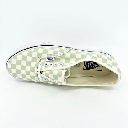 Vans Authentic (Checkerboard) Ambrosia Green White Womens Casual Shoes