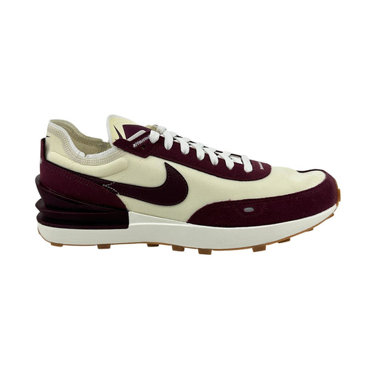 Nike Waffle One SE Coconut Milk Night Maroon Mens Athletic Sneaker