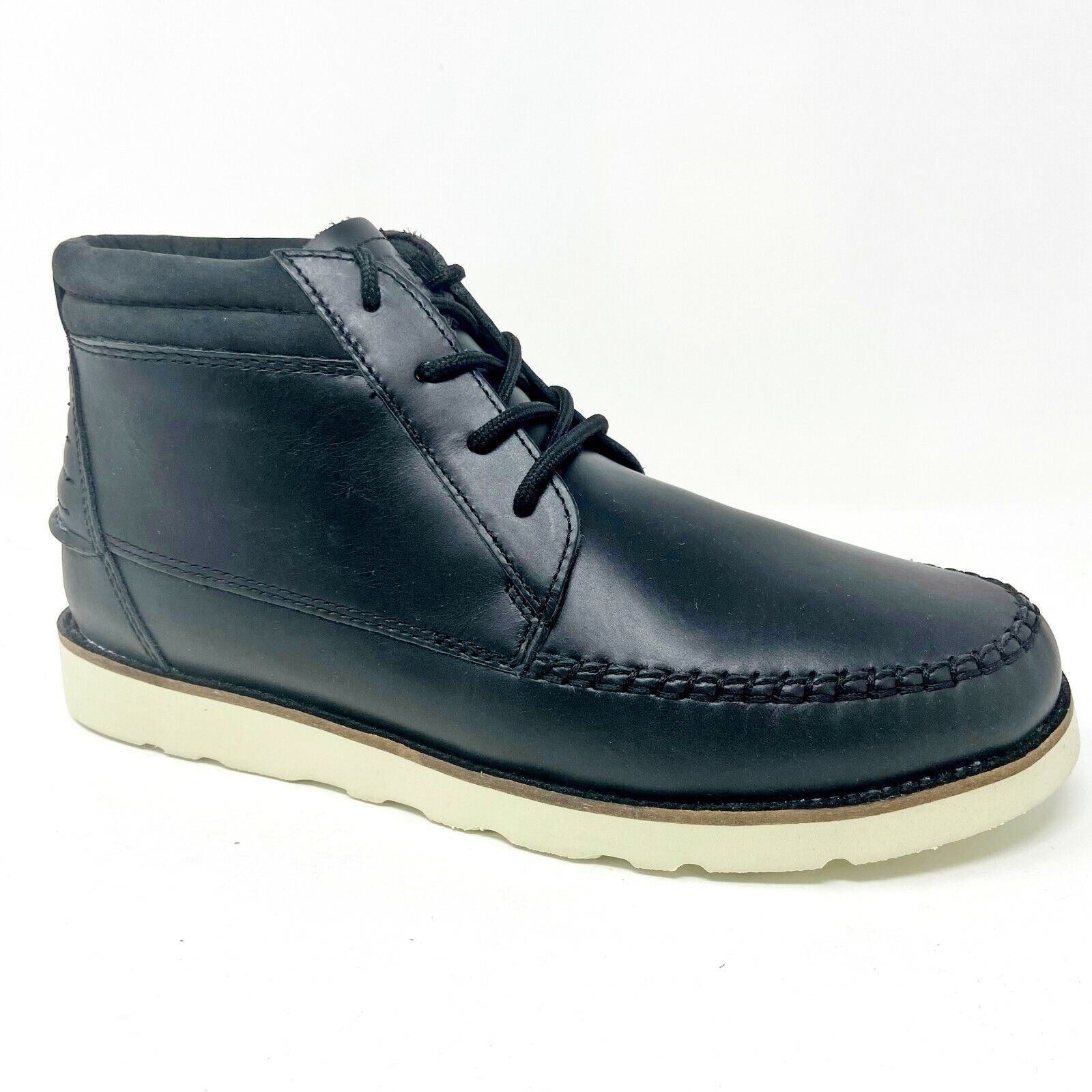 Clae Romare Hi Vibram Black Leather Mens Size 8.5 Mid Casual Sneakers