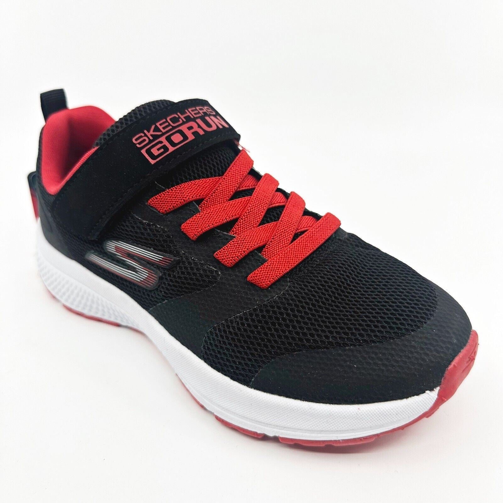 Skechers Go Run Consistent Sonic Break Black Red Kids Sneakers