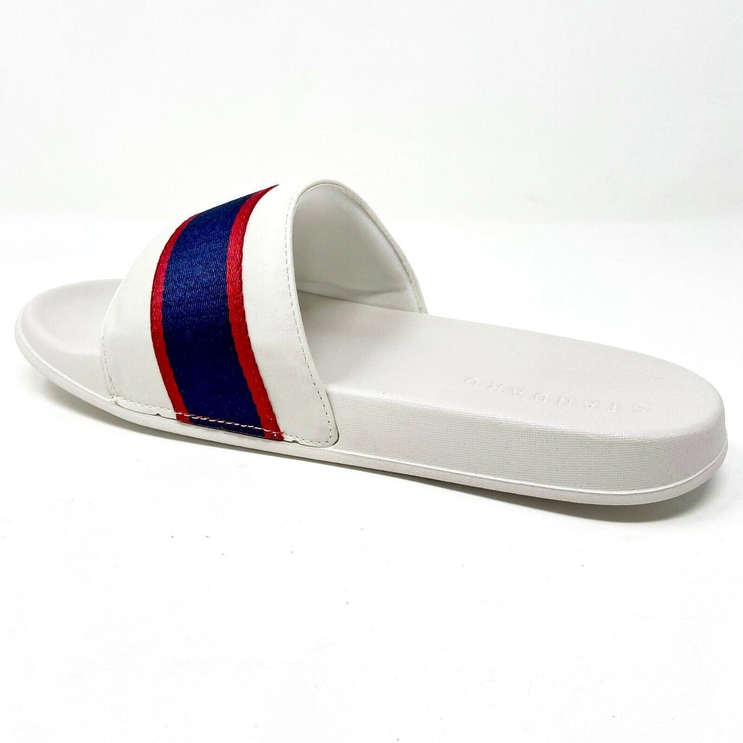 STNDRD Standard Los Angeles Monaco Tan Blue Red Mens Slide Sandals