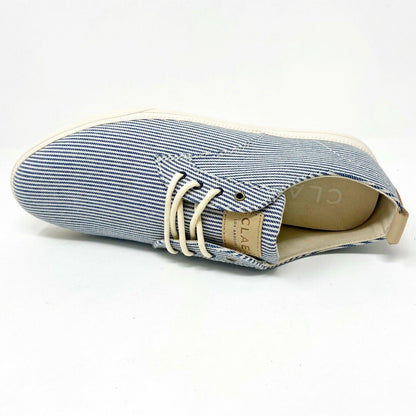 Clae Ellington Textile Navy White Mens Casual Sneakers