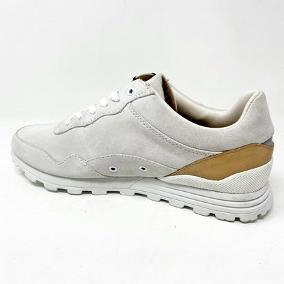 Clae Hoffman AM Rag x Clae White Suede Veggie Tan Mens Premium Casual Sneakers