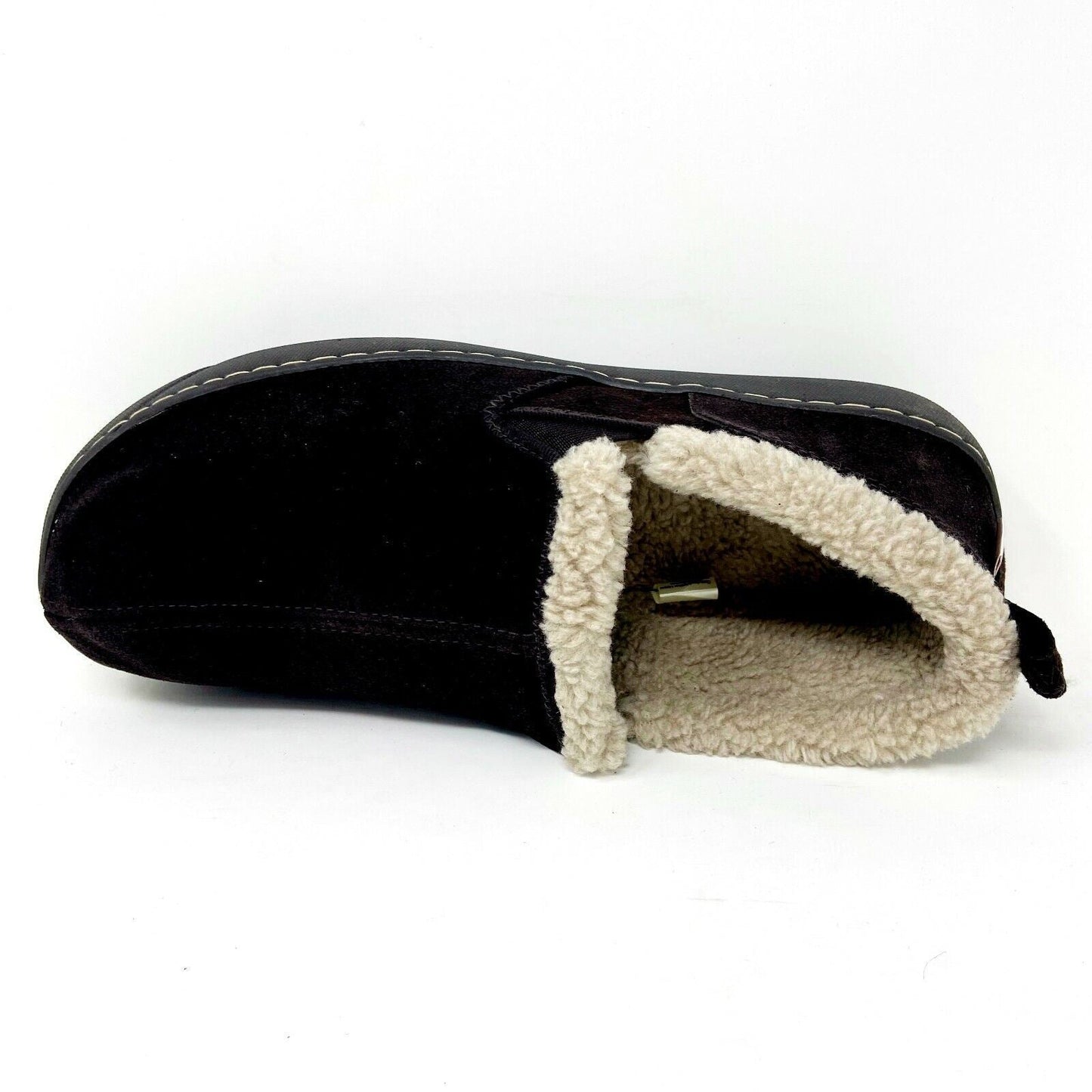 Tamarac Prescott Rootbeer Cowhide Mens Slip On Comfort Slippers