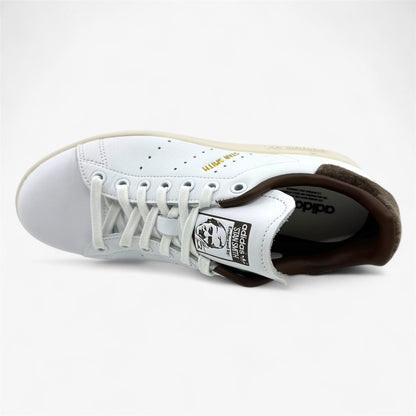 Adidas Stan Smith Cloud White Gold Brown Womens Athletic Sneaker
