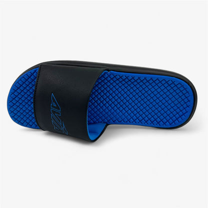 Avia Dual Density Slide Jet Black Ibiza Blue Kids Boys Sandal Slide