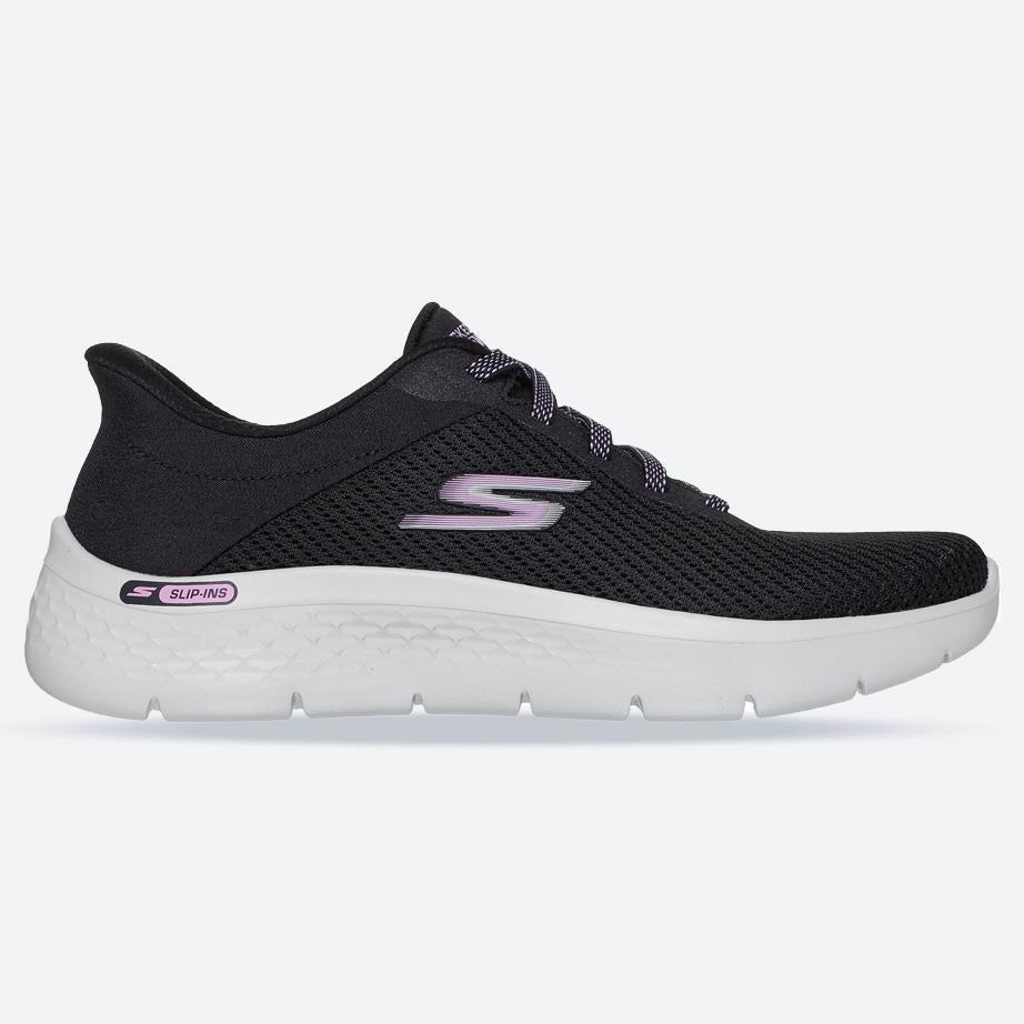 Women's Wide Fit Skechers 125516 Slip-ins Go Walk Flex Carla Trainers