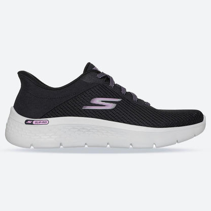 Women's Wide Fit Skechers 125516 Slip-ins Go Walk Flex Carla Trainers