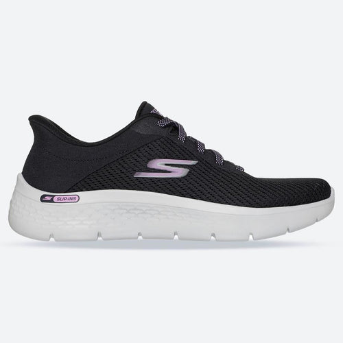 Women's Wide Fit Skechers 125516 Slip-ins Go Walk Flex Carla Trainers