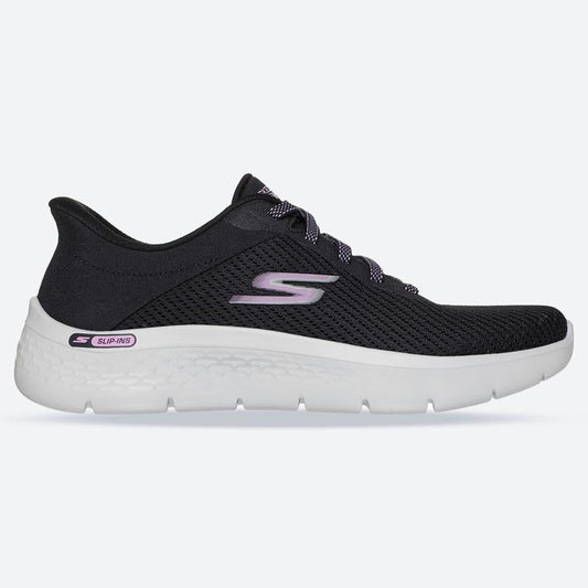 Women's Wide Fit Skechers 125516 Slip-ins Go Walk Flex Carla Trainers