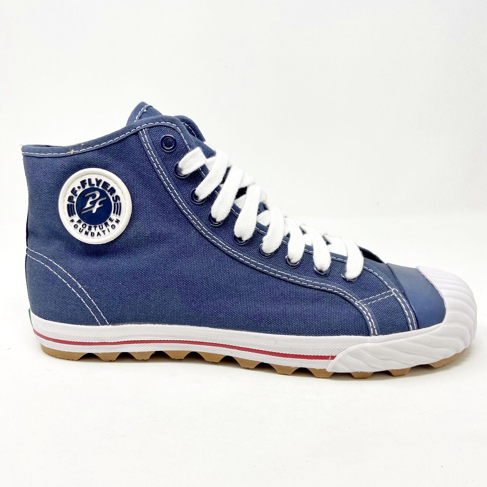 PF Flyers Grounder Hi Reiss NC Navy Womens Retro Casual Shoes PM11GH4C