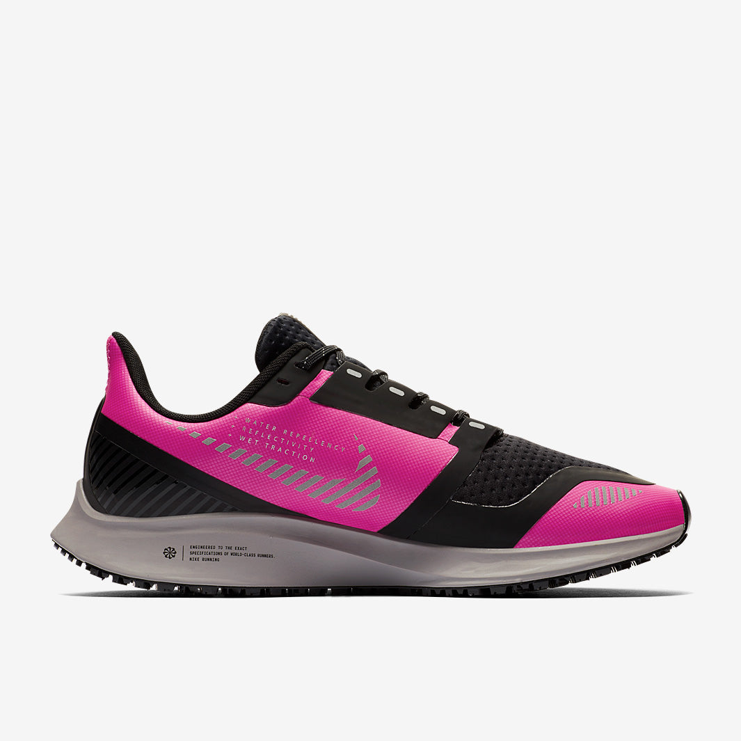 Nike Womens Pegasus 36 Shield -  Fire Pink/Silver-Black