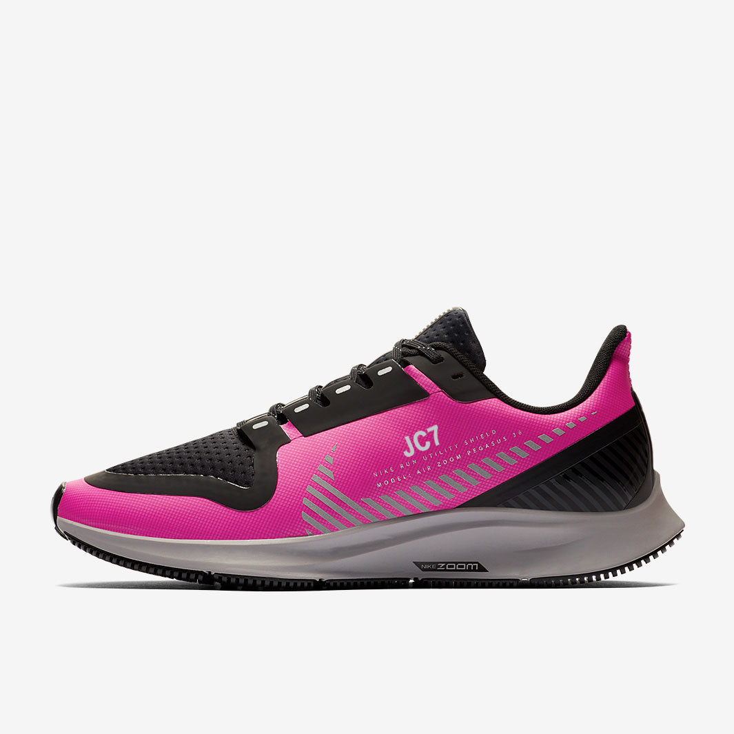 Nike Womens Pegasus 36 Shield -  Fire Pink/Silver-Black
