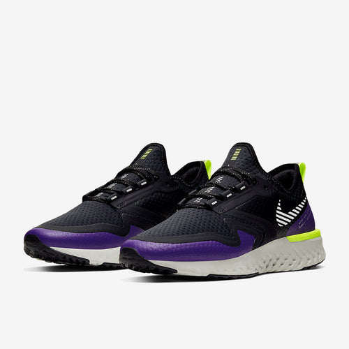 Nike Womens Odyssey React 2 Shield  - Black/Metallic Silver