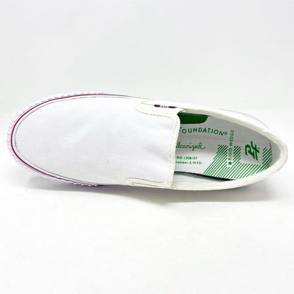 PF Flyers Center Slip On White Womens Shoes PM12OS2F