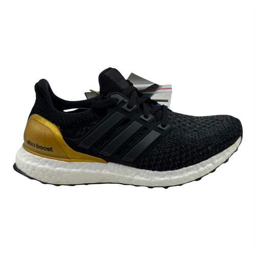 Adidas UltraBoost 2.0 Black Gold Mens Athletic UCLA Bruins Sneaker