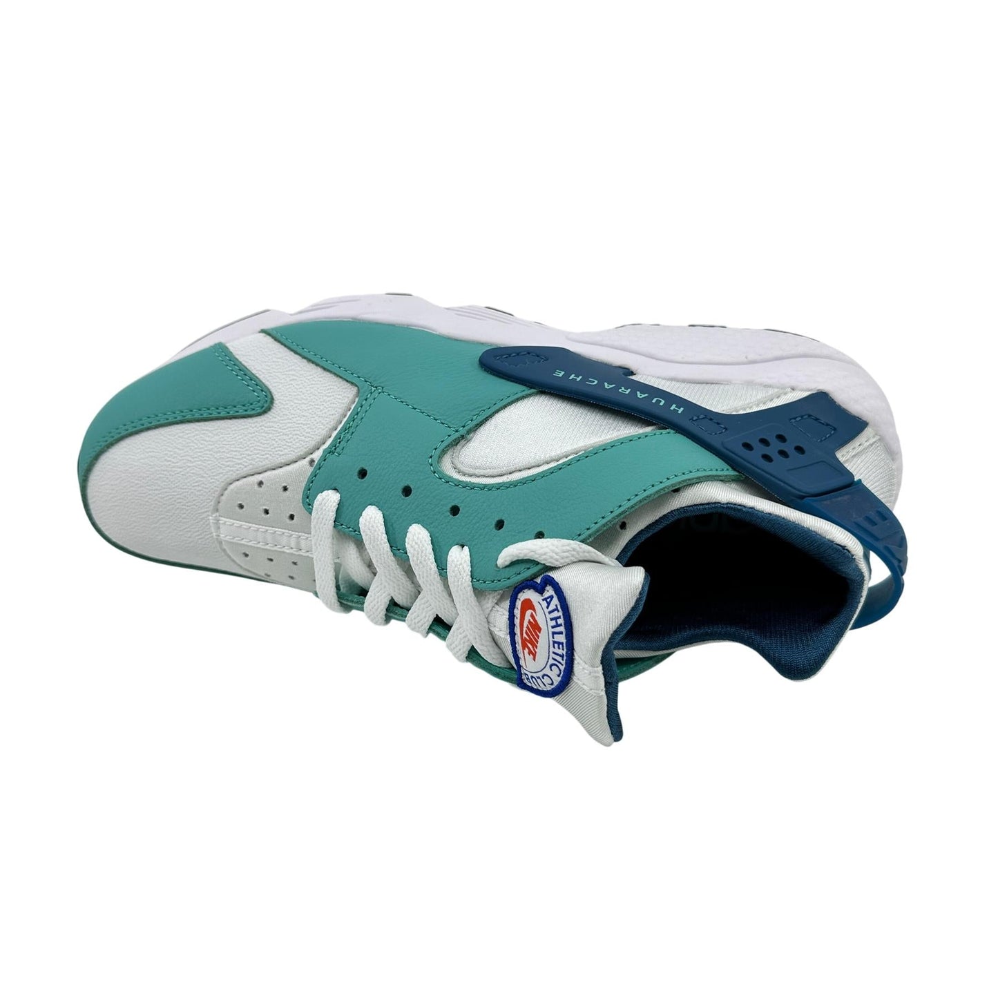 Nike Air Huarache Washed Teal White Black Mens Athletic Sneaker