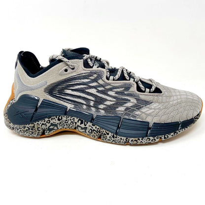 Reebok Zig Kinetica II Grey Core Black Womens Shoes Running Sneakers FY7061