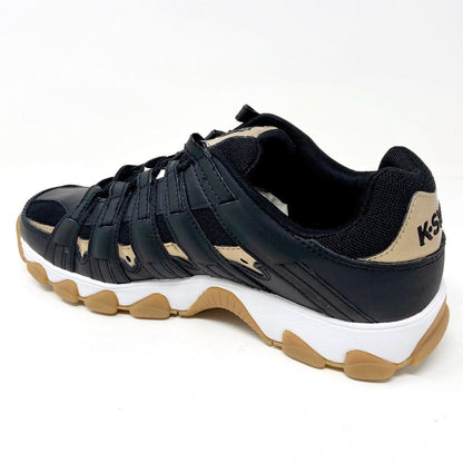K-Swiss ST429 Black Gold Mens Athletic Casual Sneakers 03181 015
