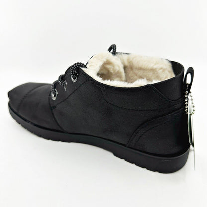 Skechers Chill Lugs Snuggle Life Black Womens Size 6 Shearling Boots